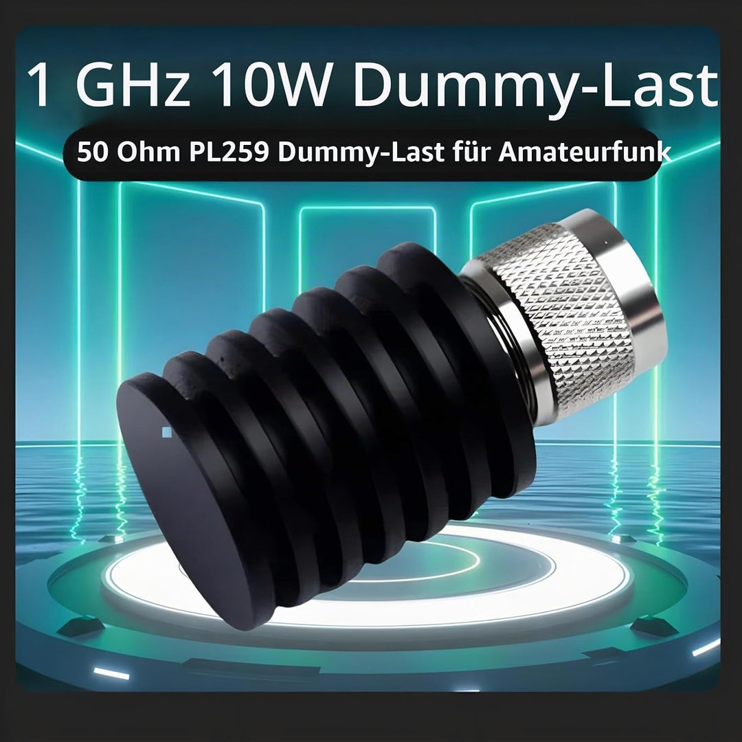 BECEN 10 Watt PL259 Dummy Load – 10W UHF Stecker Typ Stecker DC auf 1 GHz 50 Ohm UHF Typ Stecker 10