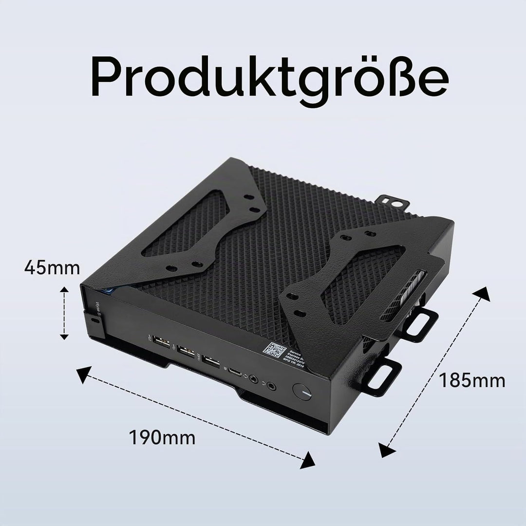 Shinar Metall halter Kompatibel mit Dell Mini-PC-Halterung Montagebügel Form Factor Gehäuse, VESA-Ha
