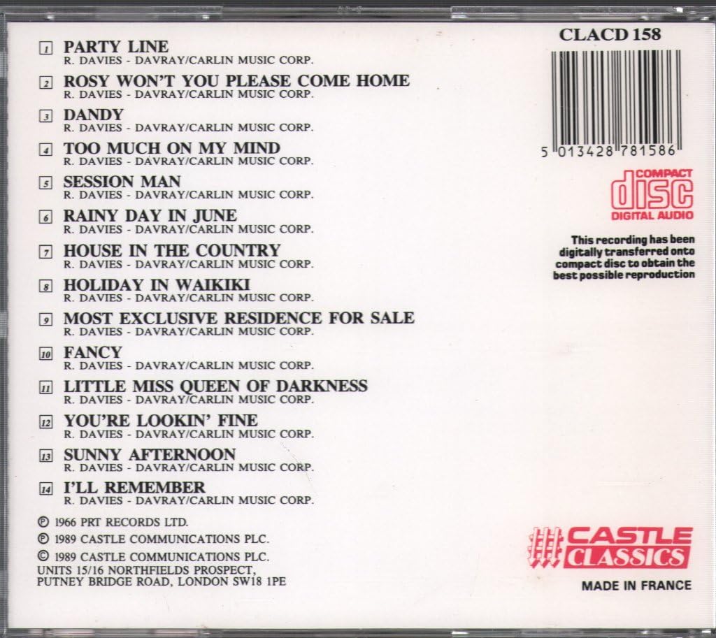 Face to Face, Audio-CD