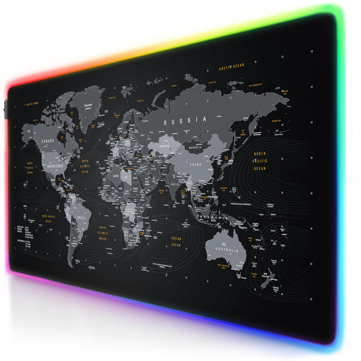 Titanwolf - XXXL RGB Gaming Mauspad – 1200 x 600 mm - Mousepad - LED Multi Color - 7 LED Farben Plus