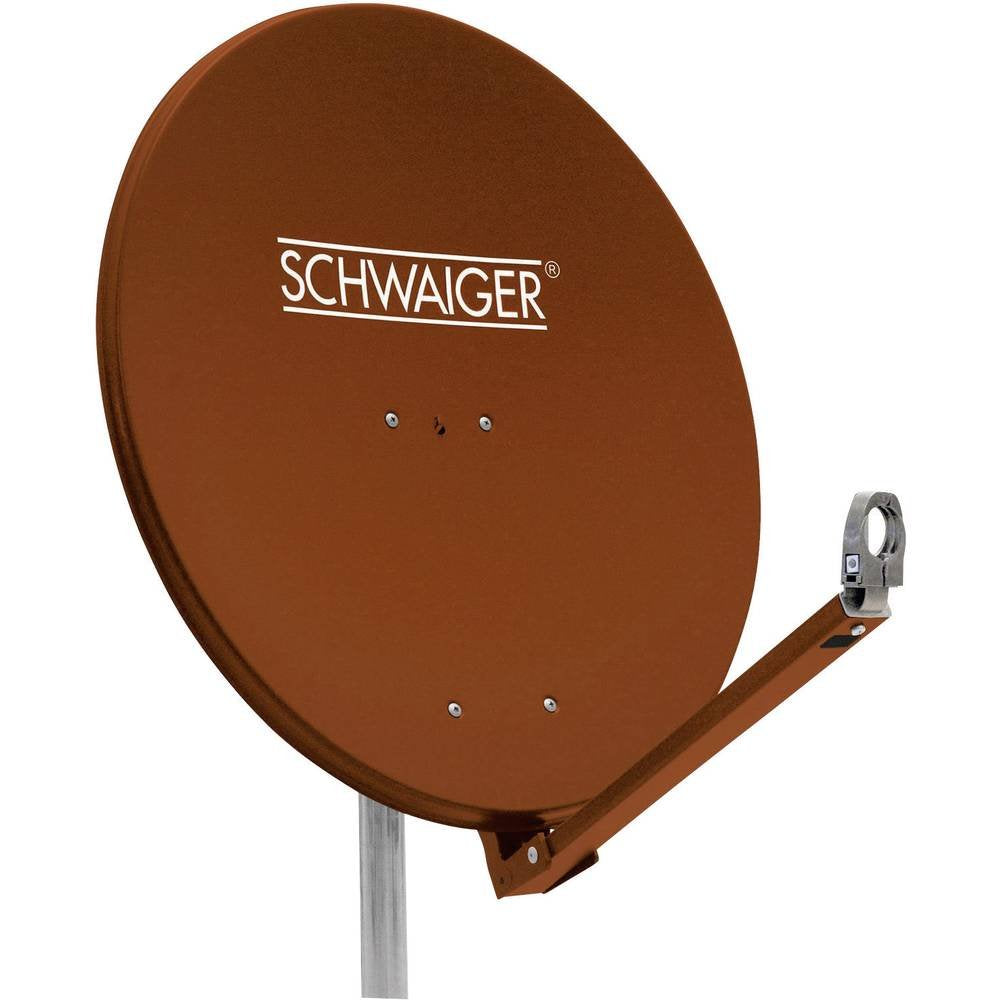 Schwaiger SPI710.2 Aluminium Offset-Parabolantenne (75 cm) Ziegelrot