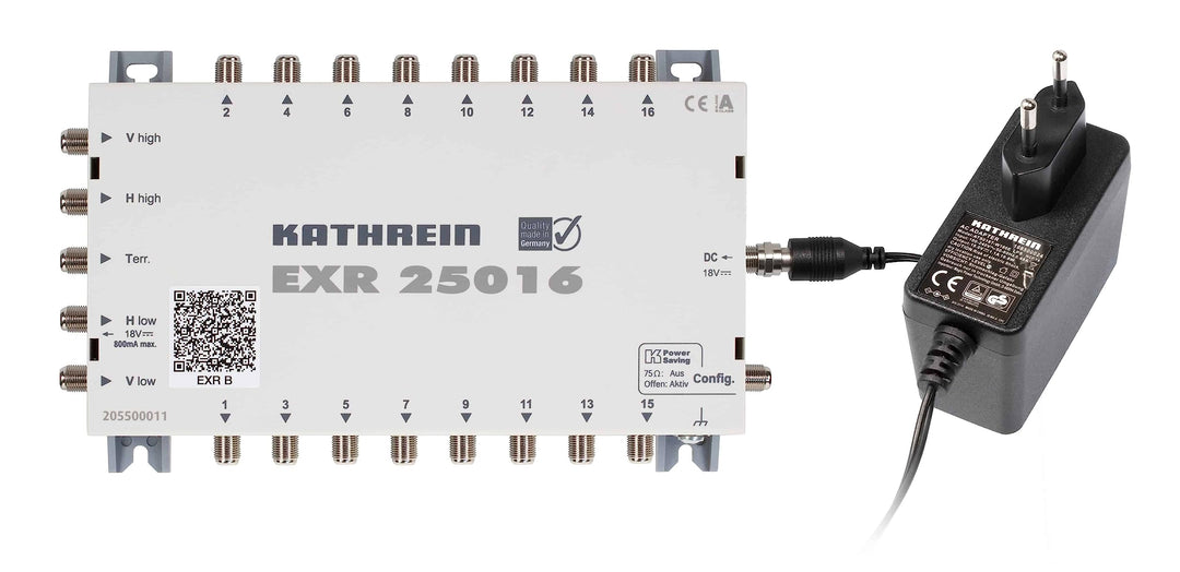 Kathrein EXR 25016 Basis Multischalter mit 16 Anschlüssen (Multischalter 16 TN), Multischalter 16 TN