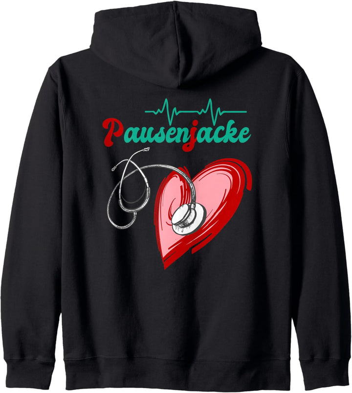 Pausenjacke für Krankenschwester, Ärzte & Altenpflegerinnen Kapuzenjacke
