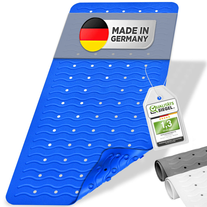 Königwerk Badewannenmatte rutschfest - 100% BPA frei [80x38cm] | Ohne PVC | Für puren Badespass | Ba