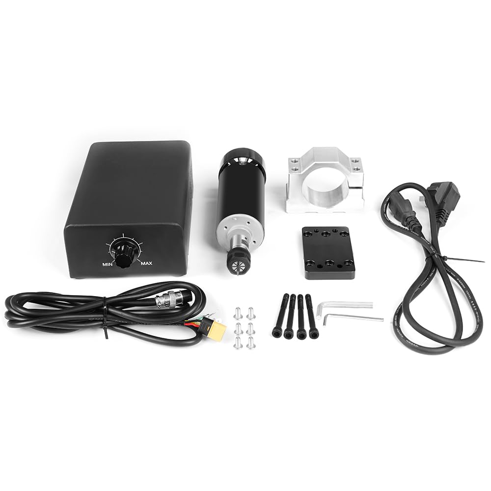 Twotrees CNC 500W Spindelmotor, 12000RPM Luftgekühlter Bürstenloser DC-Motor Mit Integriertem Steuer