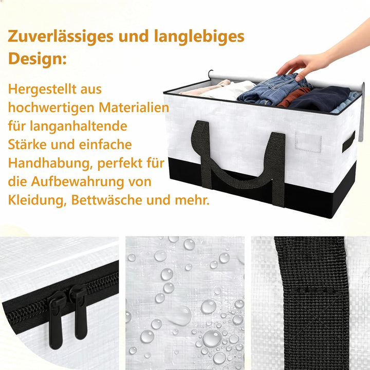 6-Pack Übergrössere Umzugstaschen mit verstärkten Griffen, schwere Aufbewahrungstüten für Kleidung,