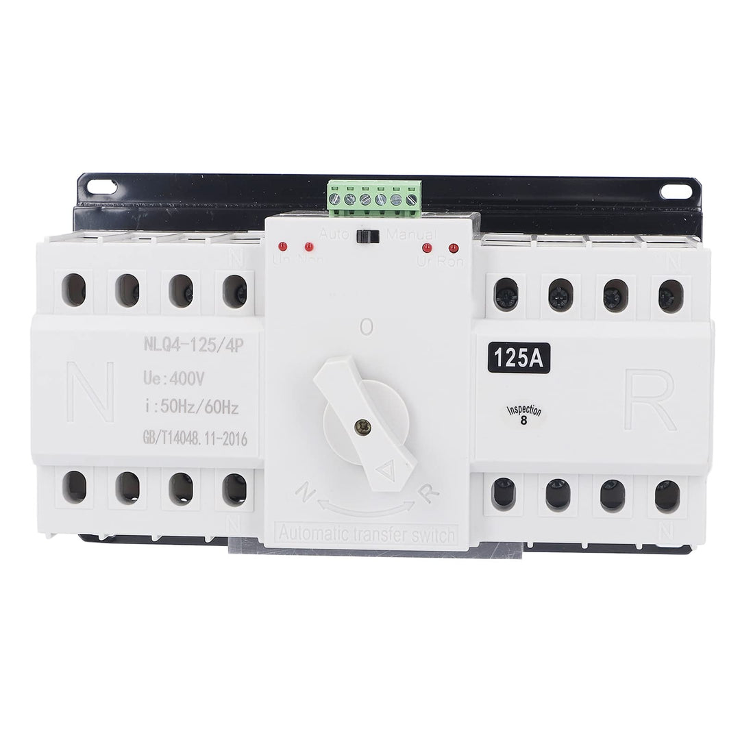 Dual Power Automatischer Transferschalter AC 400V 4P 125A ATS CB Automatik Notstrom Netz Umschalter