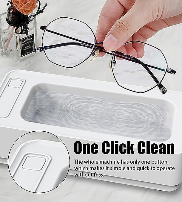 Ultrasonic Cleaner,Ultrasonic Jewelry Cleaner,Ultrasound Clean Machine Professional Sonic Portable H