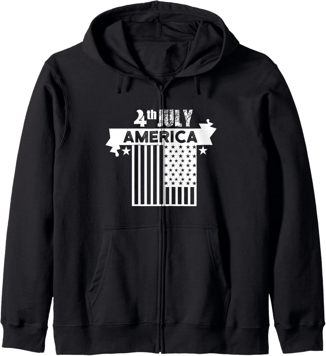4. Juli Amerikanisch - 4. Juli Kapuzenjacke