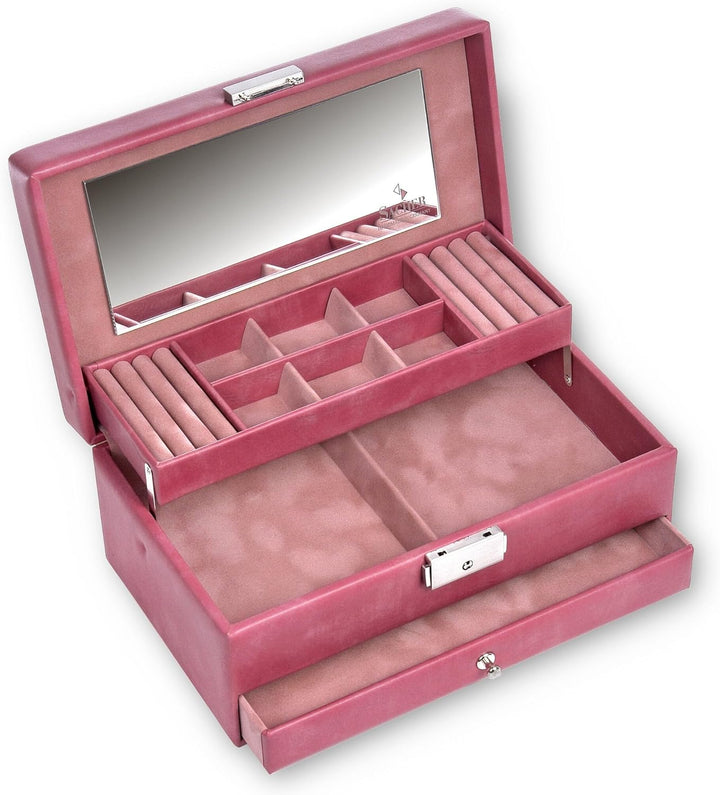 SACHER Schmuckkasten Helen - Handmade in Germany - Breite 24 cm (alt rosé), Alt Rosé