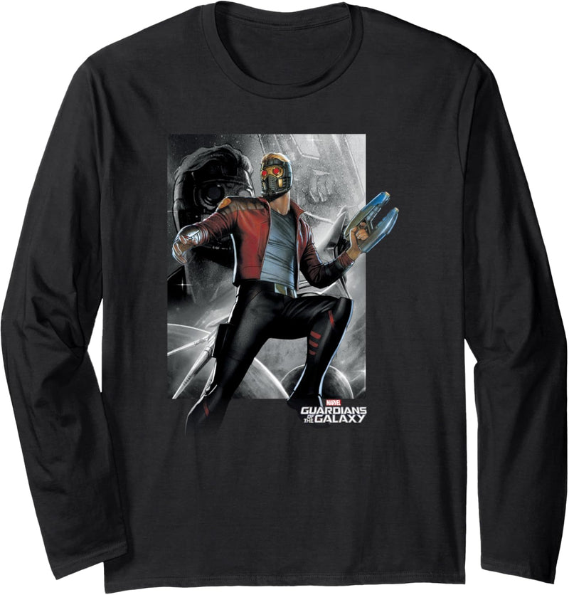 Marvel Guardians Of The Galaxy Star-Lord Ready To Fight Langarmshirt