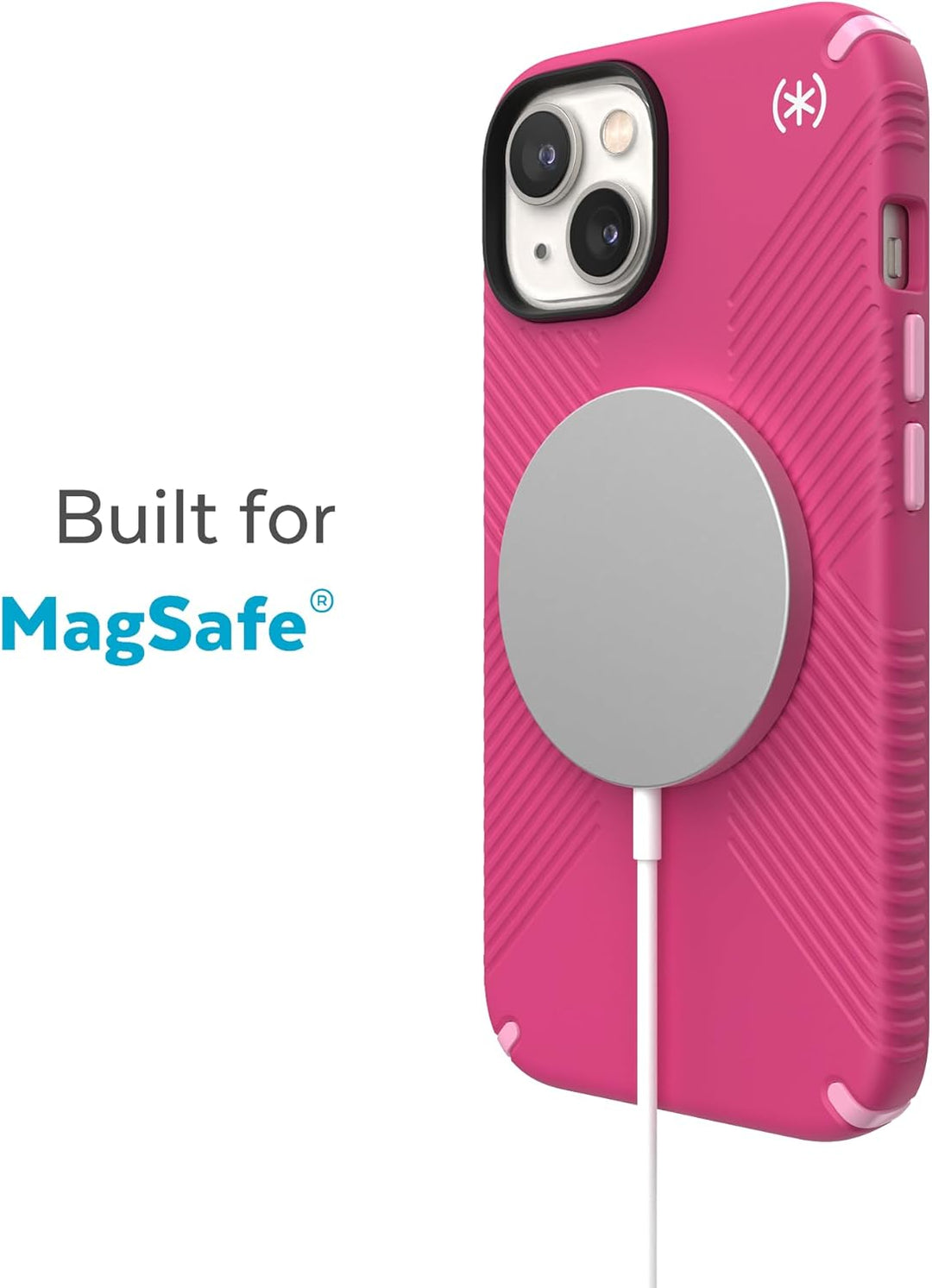 Speck Presidio Grip Schutzhülle für Apple iPhone 14 Plus Digital rosa Digital Pink/Blossom Pink/Weis