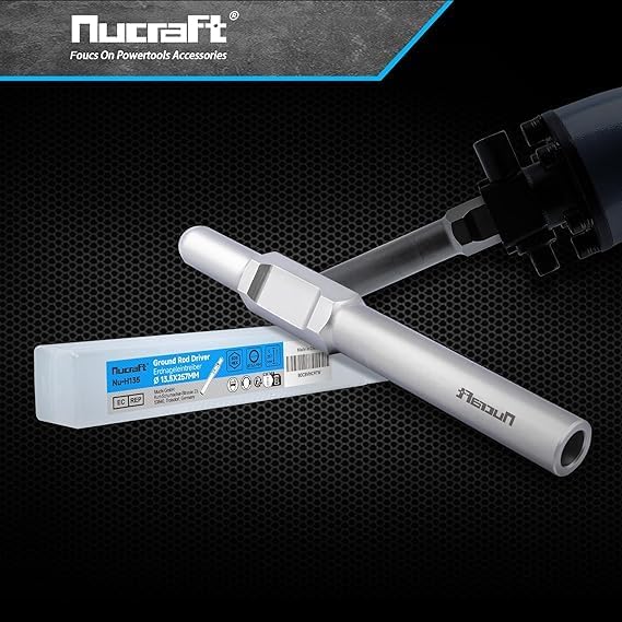 Nucraft SDS-HEX Professional Erdnageleintreiber zum Einstecken von Tiefenerder Erder Erdung Staberde