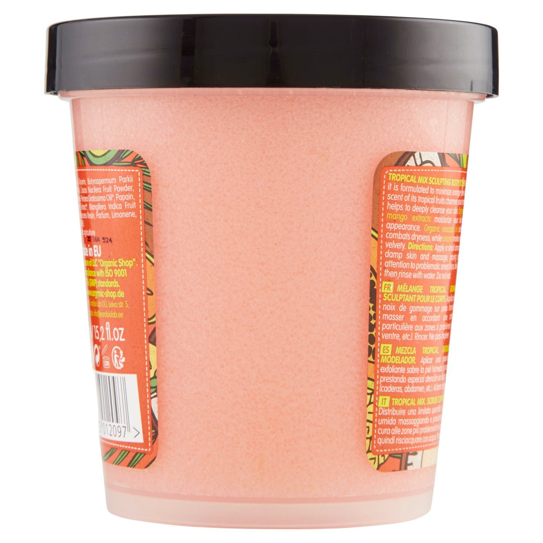Organic Shop Body Desserts Sculpting Body Scrub Tropical Mix 450ml, Mango, Kokosnuss, Orange, Avocad
