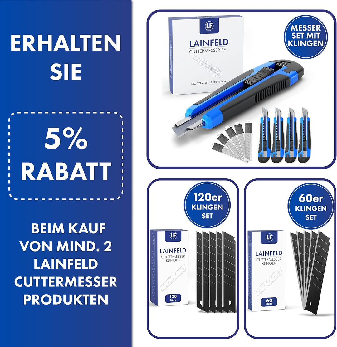 120 Cuttermesser Klingen | 18mm Teppichmesser Klingen | Ersatzklingen für Kuttermesser, cutter knife