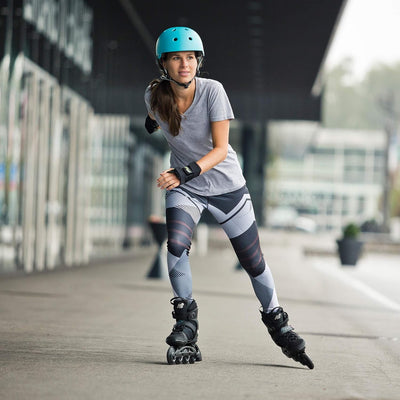 K2 Skates Damen Inline Skates ALEXIS 84 SPEED ALU, black - steel blue, 30D0270 Black Steel Blue EU: