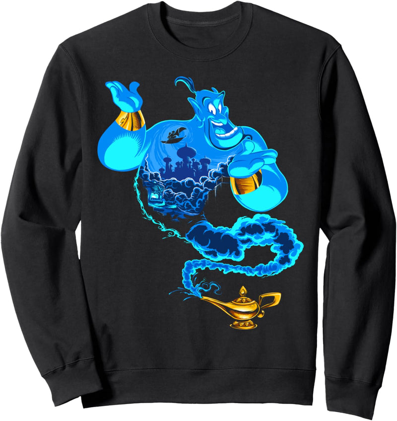 Disney Aladdin Genie Coming Out Of Lamp Portrait Sweatshirt