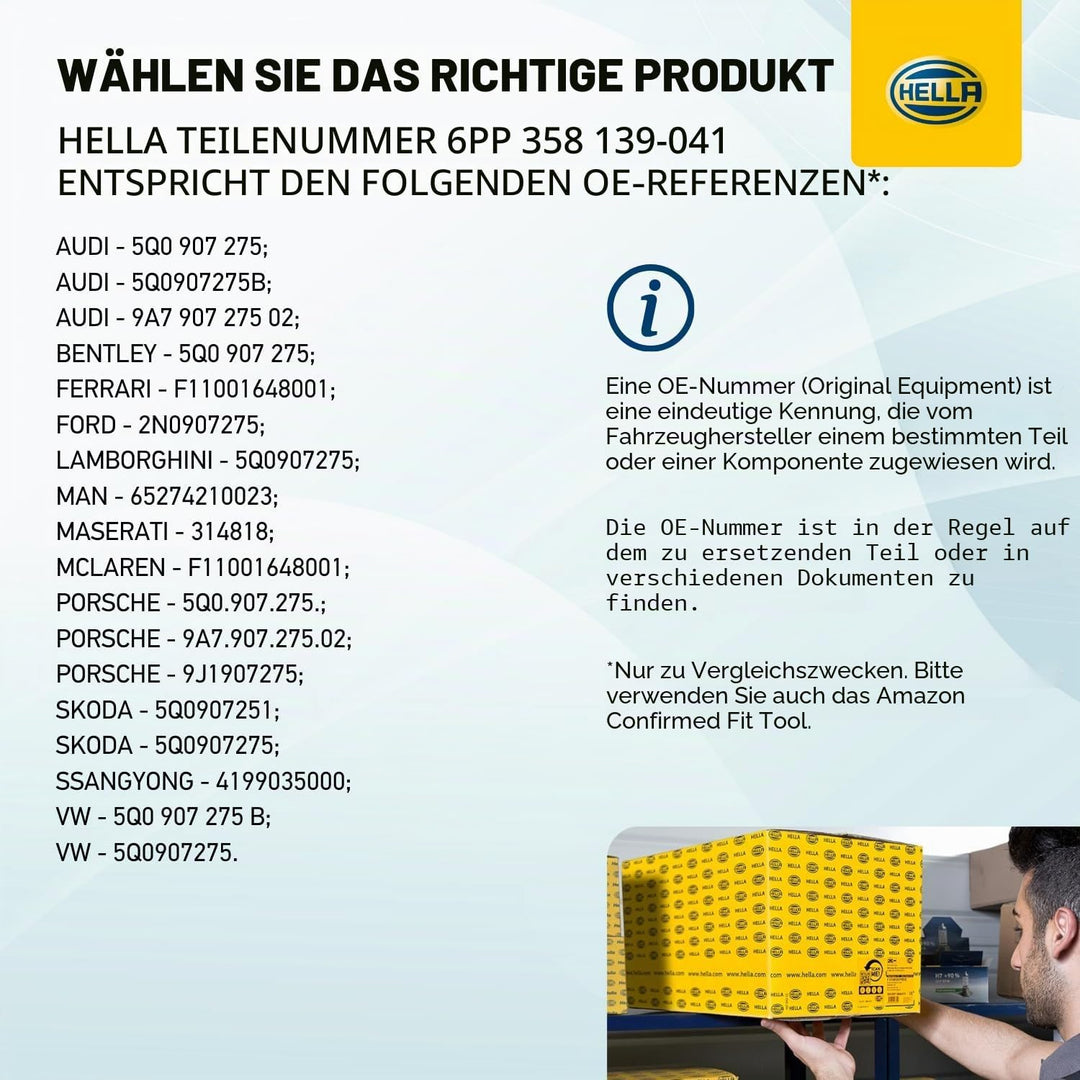 HELLA 6PP 358 139-041 Radsensor, Reifendruck-Kontrollsystem
