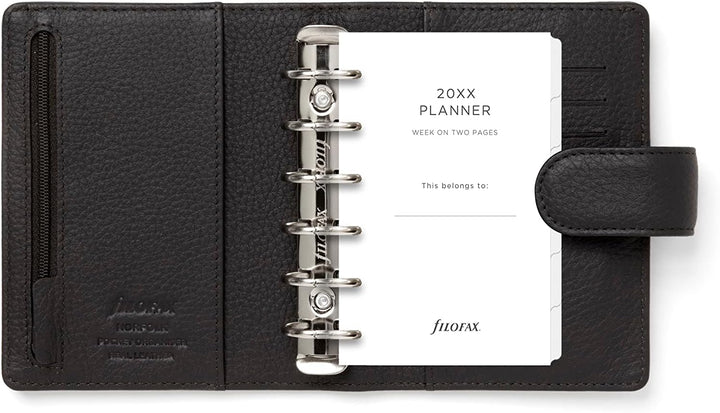 Filofax Pocket Norfolk Organizer – Espresso, espresso