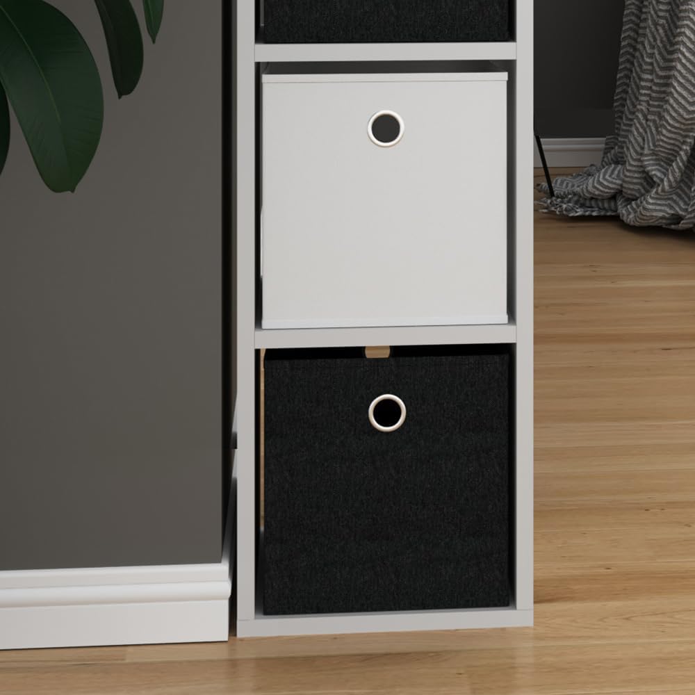 Vicco Raumteiler Hylda, Weiss, 29 x 83 cm 3 Fächer, 3 Fächer