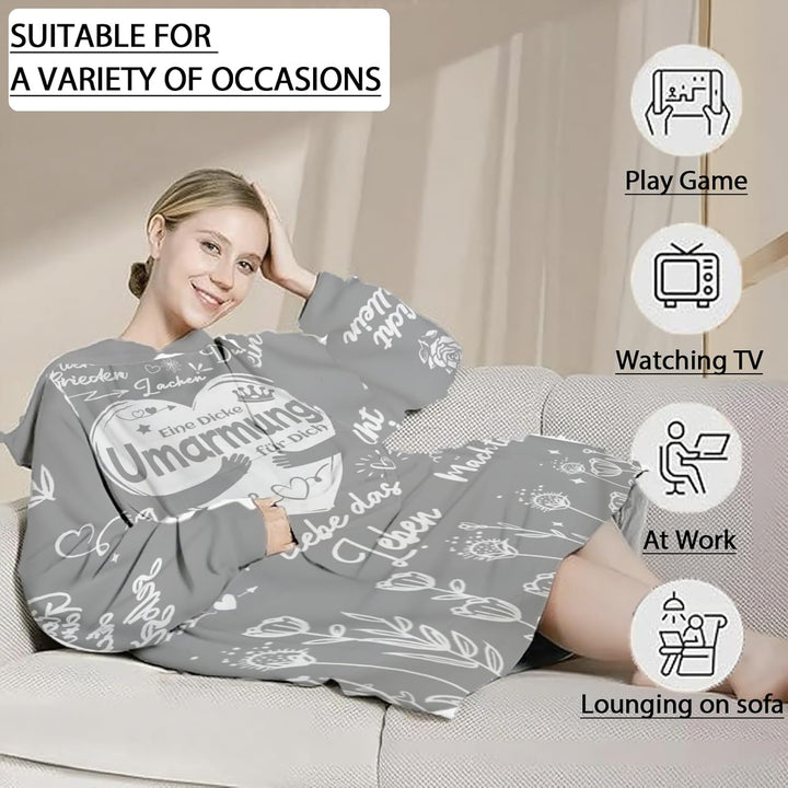 Geschenke für Beste Freundin, Umarmung Decke mit ärmeln Geschenke für Freundin Frauen Schwester Koll