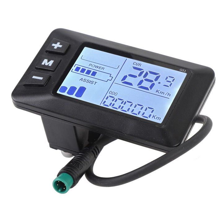 Elektrofahrrad -LCD -Display für 2,2 cm -Lenker, Fahrrad -Tachometer -Bedienfeld mit 5 -Pin -Stecker