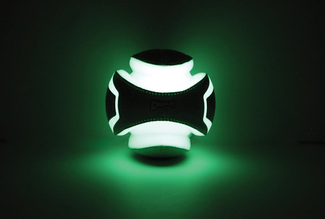 Chuckit Max Glow Kick Fetch , Small Grün Small, Grün Small