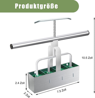 MaxEarn 4 Gitter Manueller Bodenblocker, 2-Zoll Hand Bodenklumpenmacher mit Verlängertem Griff, Pfla