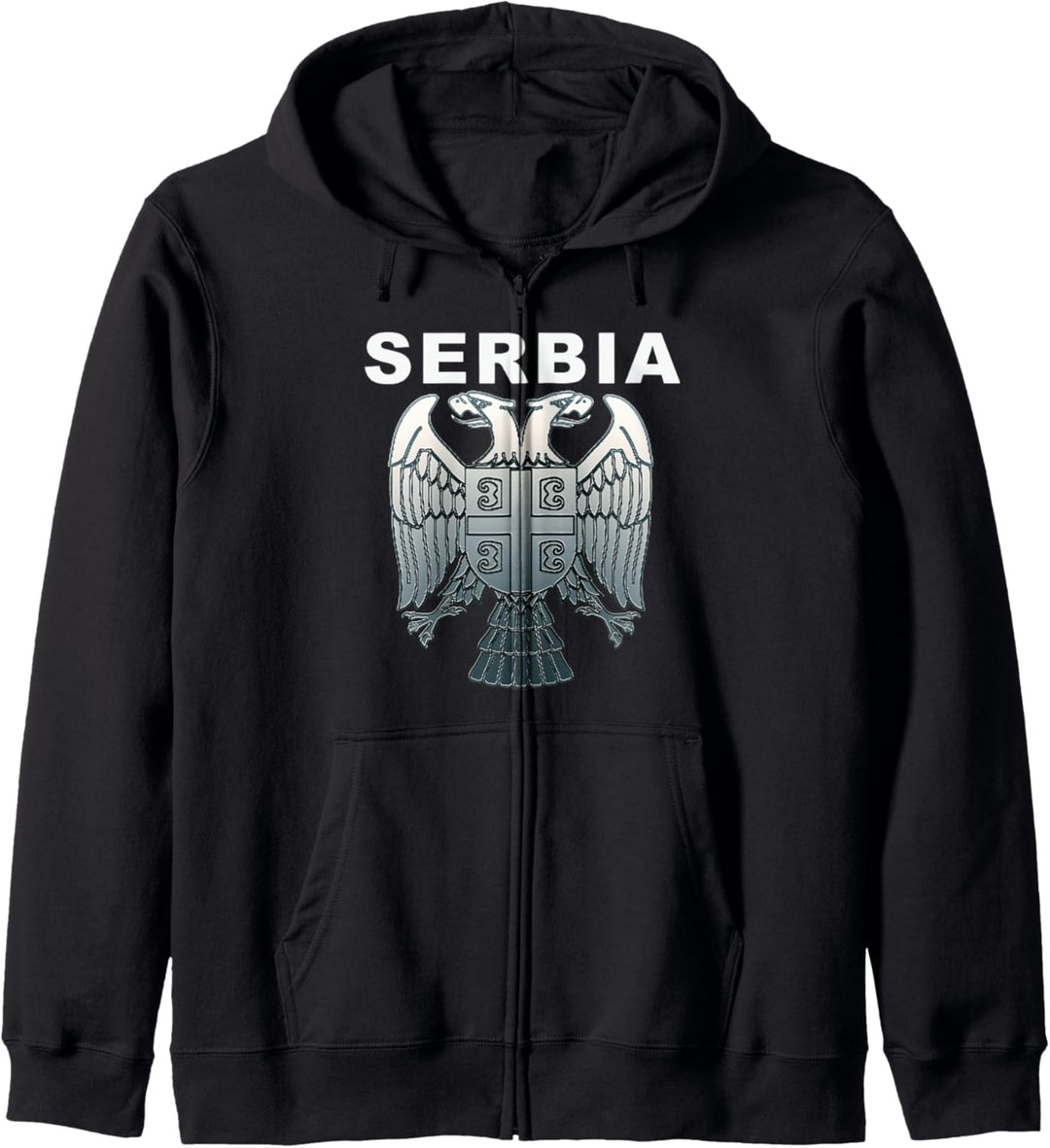 Serbian Eagle National Pride Coat of Arms Kapuzenjacke