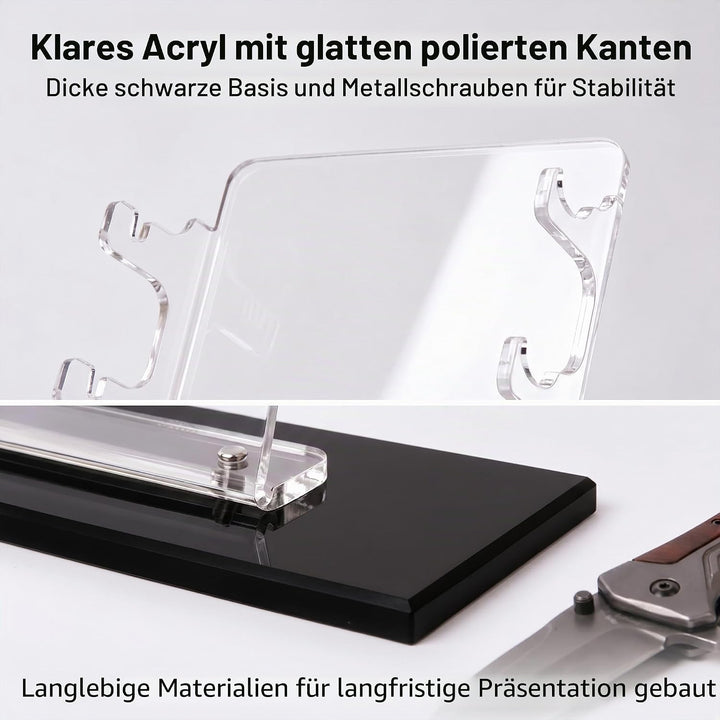 ERMMZHZW Taschenmesser-Display, Taschenmesser-Halter, Taschenmesser-Aufbewahrung, Acryl-Messer-Präse