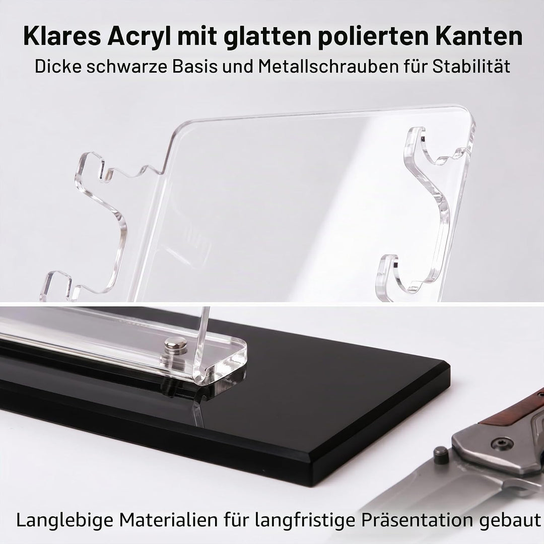 ERMMZHZW Taschenmesser-Display, Taschenmesser-Halter, Taschenmesser-Aufbewahrung, Acryl-Messer-Präse