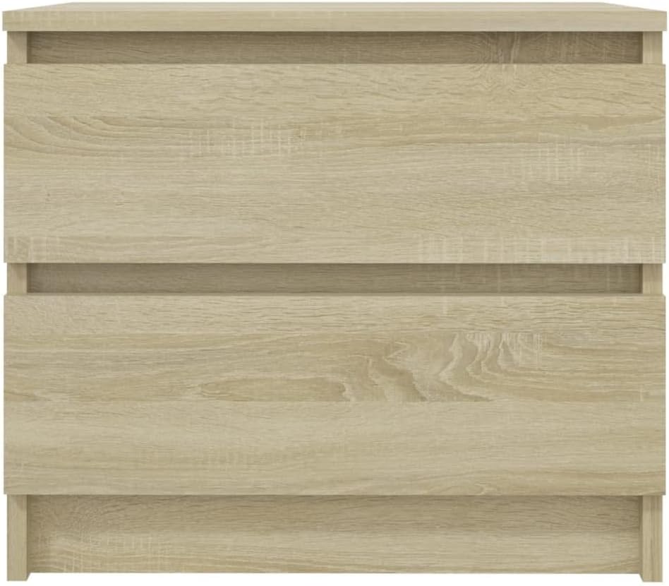 vidaXL Nachttisch mit 2 Schubladen Nachtschrank Nachtkonsole Nachtkommode Schlafzimmer Schrank Kommo