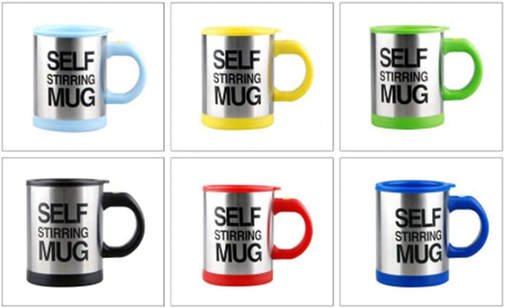 Automatischer Rührbecher, 400 ml, elektrischer Kaffee-Mixbecher für Reisen, Haushalt, Geschenk, Blau