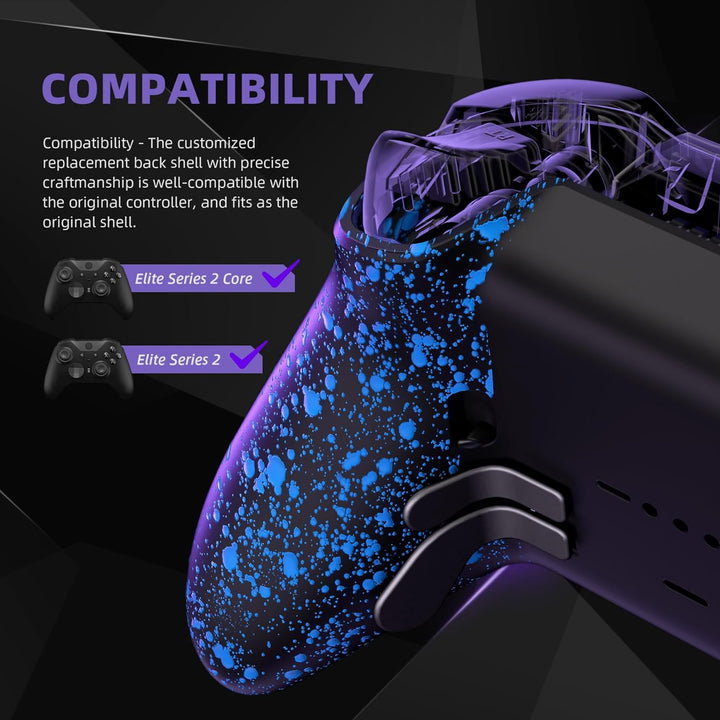 eXtremeRate Rückgehäuse Case für Xbox Elite Series 2 Controller, DIY-Ersatz Back Shell Cover Rücksei