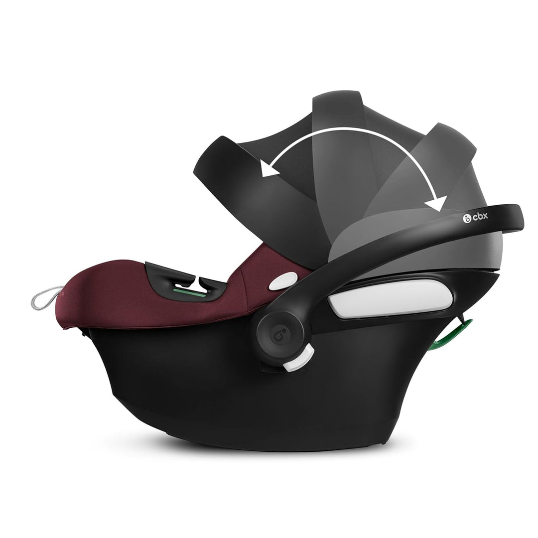 CYBEX Silver Babyschale Aton B2 i-Size mit Base One, Inkl. ISOFIX-Basis und Neugeboreneneinlage, Sen