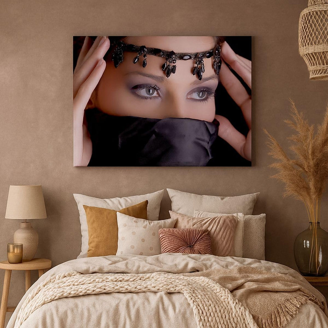 Bilder auf Leinwand 100x70cm Leinwandbild Orient weiblich modell dekoration Gross Wanddeko Bild Schl