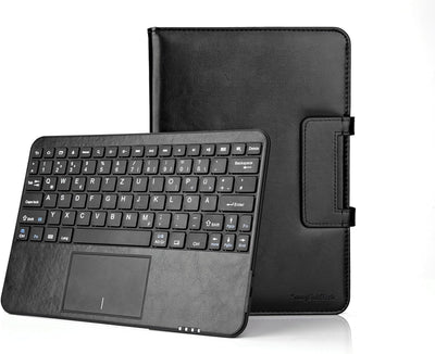 MQ für Galaxy Tab E 9.6 - Bluetooth Tastatur Tasche mit Touchpad für Samsung Galaxy Tab E 9.6 SM-T56