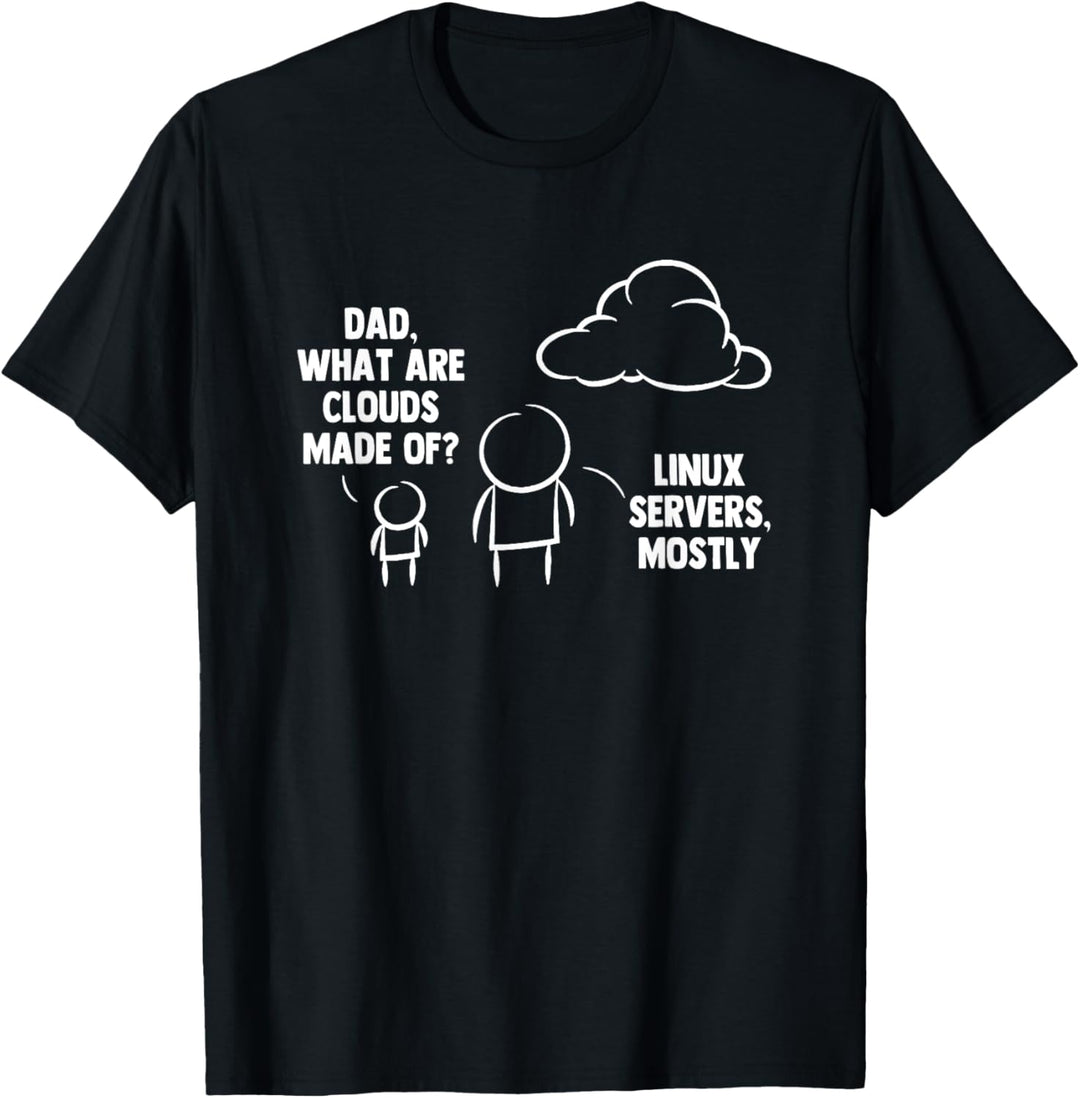 Papa, woraus sind Wolken gemacht? - Lustiger Spruch Geek Computer T-Shirt