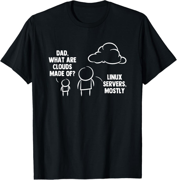 Papa, woraus sind Wolken gemacht? - Lustiger Spruch Geek Computer T-Shirt