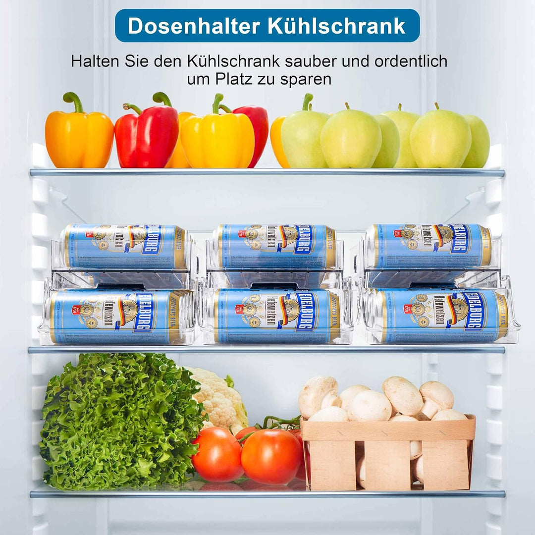 HNNJCK Kühlschrank Organizer Dosen Dosenspender Kühlschrank Getränke Organizer, Foldable Dosenhalter