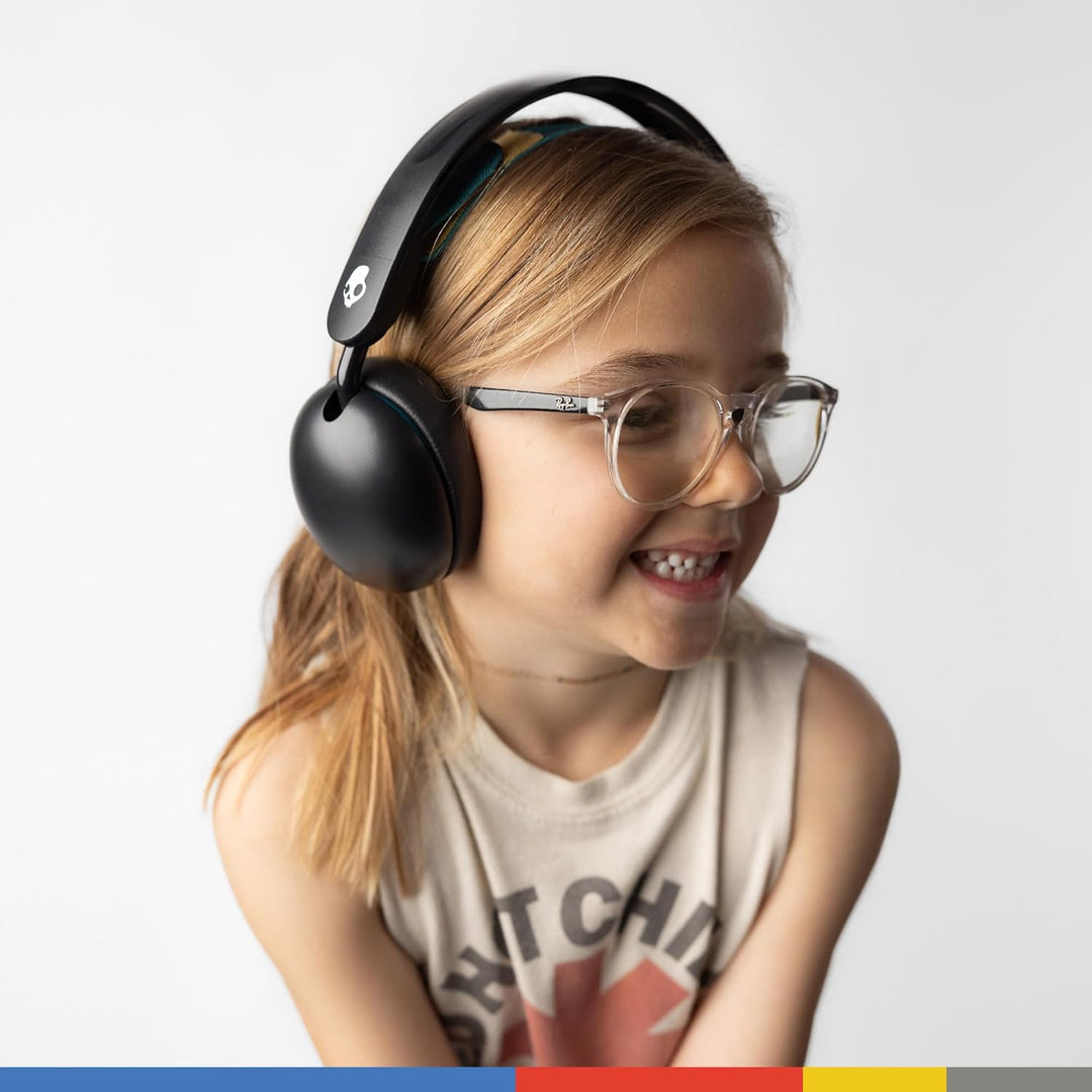 Skullcandy Grom Over-Ear Wireless-Kopfhörer, 45 Std. Akkulaufzeit, Lautstärkebegrenzung, kompatibel