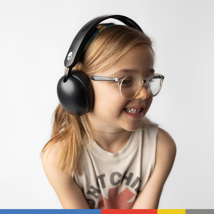 Skullcandy Grom Over-Ear Wireless-Kopfhörer, 45 Std. Akkulaufzeit, Lautstärkebegrenzung, kompatibel