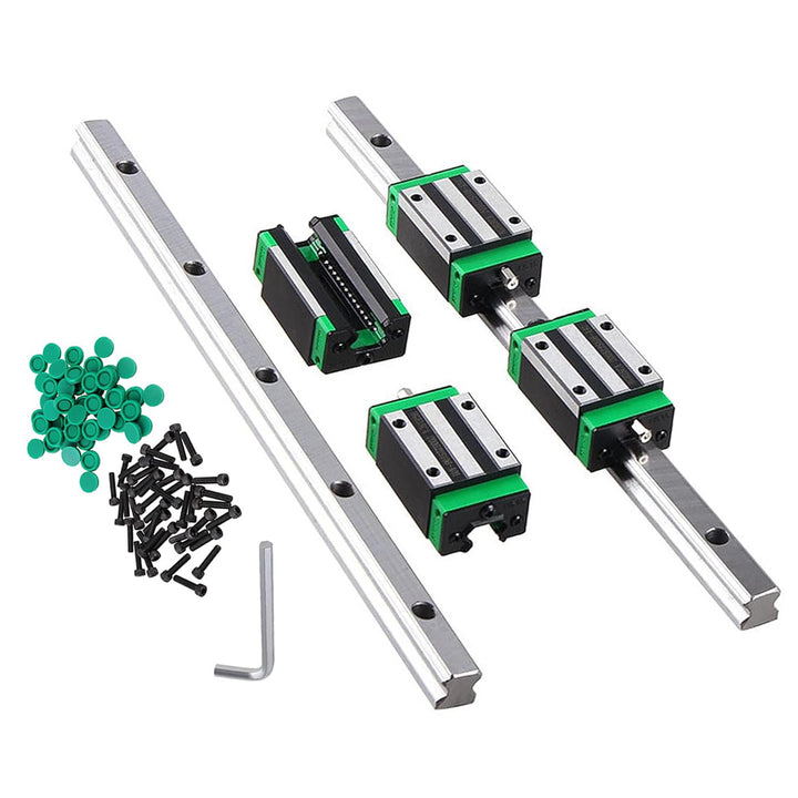 CNCMANS HGR15 Linearführung Linearschiene 2Stück HGR15 800mm Führungsschiene mit 4Stück Hohe Präzisi