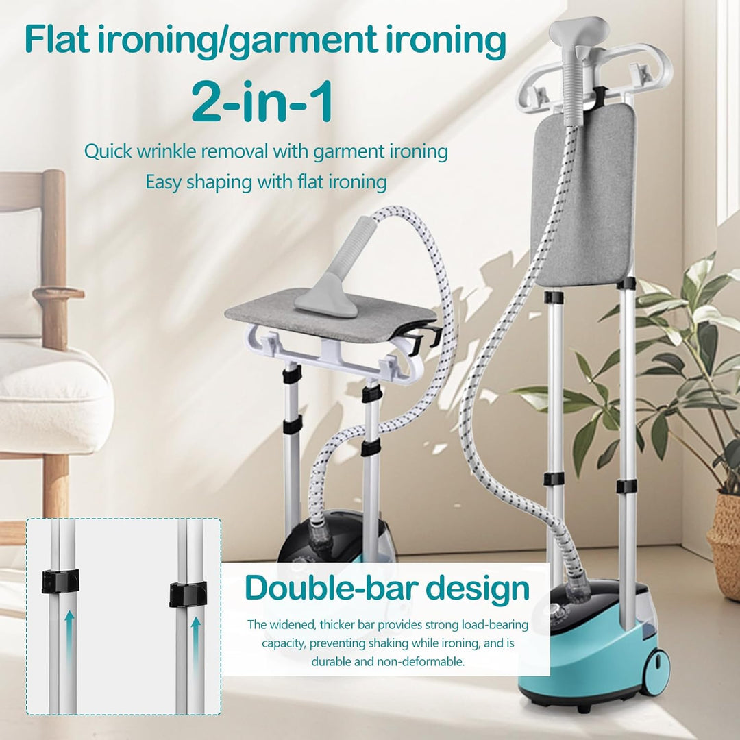 Dampfglätter, Steamer 2000W 36g/min Konstanter Dampf 11 Dampffunktionen Dampfgerät für Kleidung mit