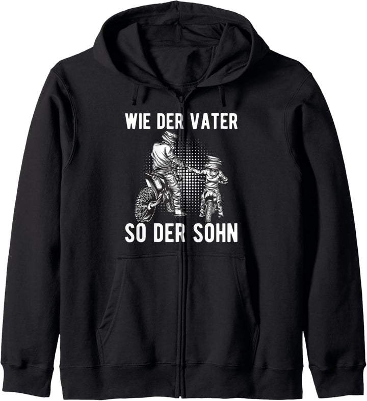 Wie Der Vater So Der Sohn | Motocross Kapuzenjacke