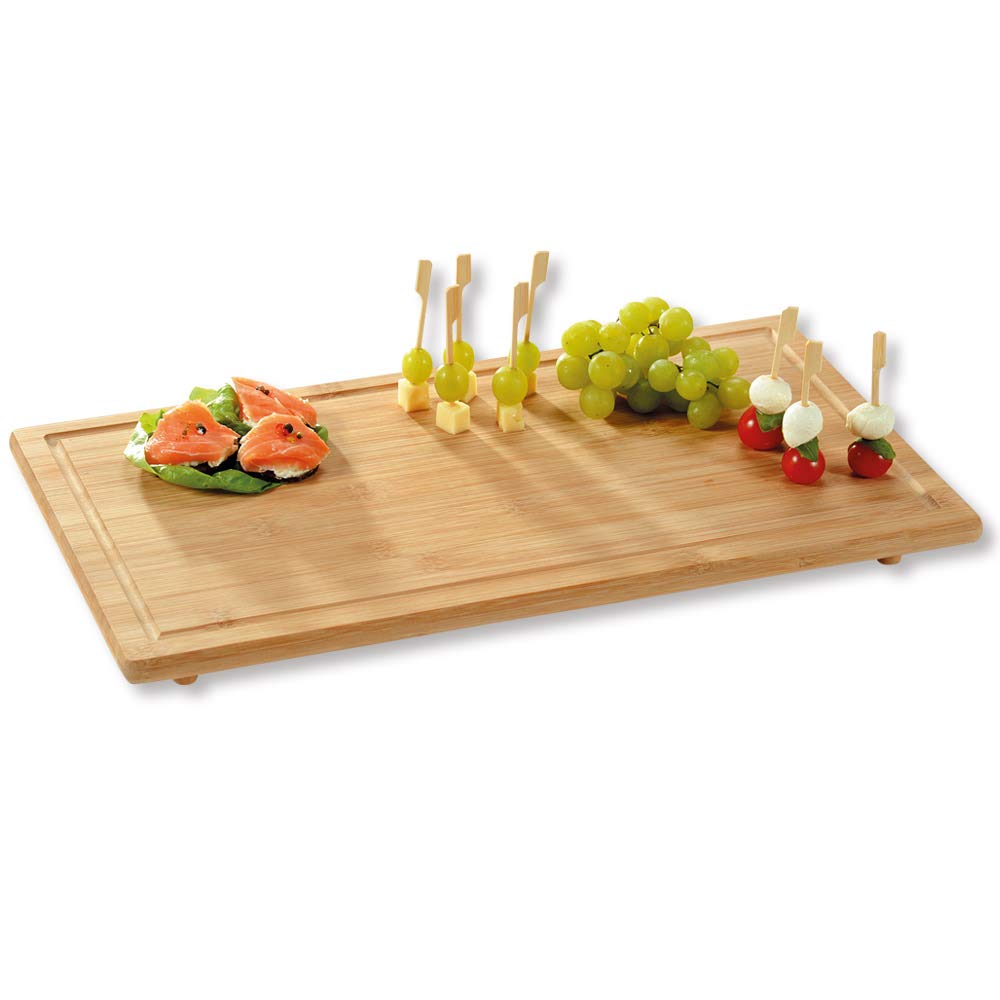 Kesper | Herdabdeckplatte, Material: FSC®-zertifizierter Bambus, Masse: 50 x 28 x 4.5 cm, Farbe: Bra