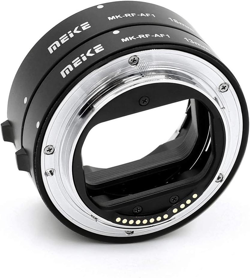 Automatik-Makro-Zwischenringe Meike MK-RF-AF1 für Canon EOS R Systemkameras, Set aus 2 Ringen (13mm