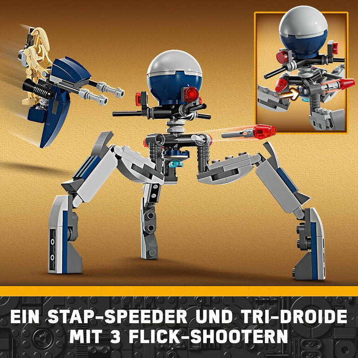 LEGO Star Wars Clone Trooper & Battle Droid Battle Pack, Spielzeug für Kinder mit baubarem Speeder B