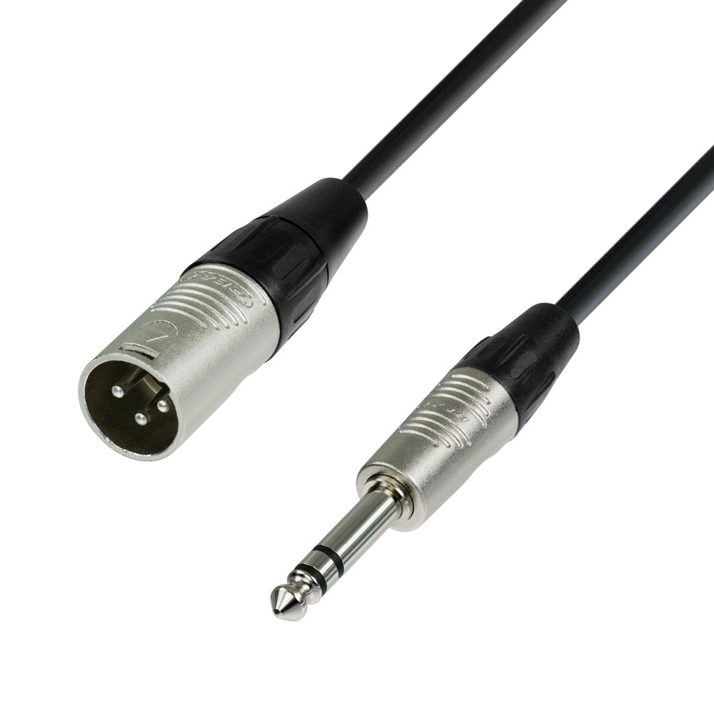 Adam Hall Cables 4 STAR BMV 0500 Symmetrisches Kabel REAN XLR Male auf Klinke TRS | 5 m, 5 m