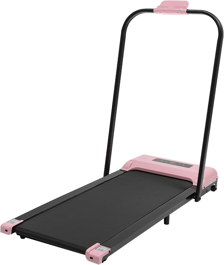 Walking Pad Klappbar Mit LED Display Und Fernbedienung, 2 In1 Motorisiertes Laufband 3 Hp Elektrisch